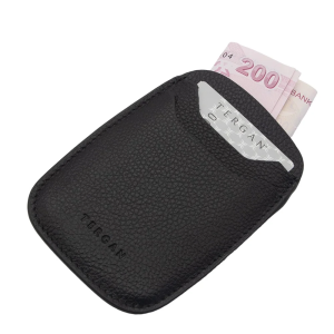 Tergan Floater Siyah Deri Unisex Kredi Kartlık 1662U9G - Tergan (1)