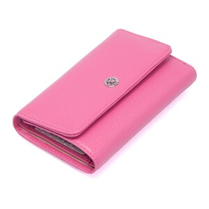 Tergan Fuşya Deri Kadın Cüzdanı 5730H68 - Tergan