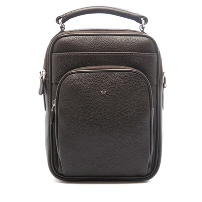 Tergan Kahve Deri Erkek Askılı Çanta 21200A7P - 1