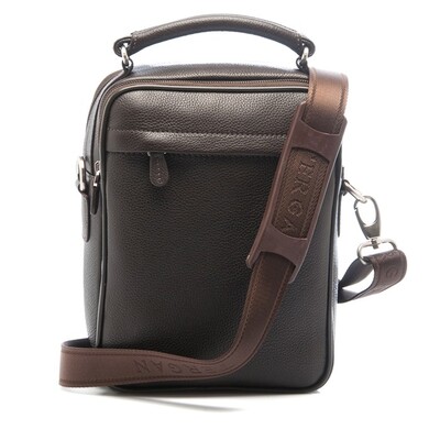 Tergan Kahve Deri Erkek Askılı Çanta 21200A7P - 3