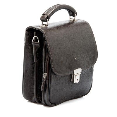 Tergan Kahve Deri Erkek Askılı Çanta 2928A7P - 2