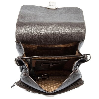 Tergan Kahve Deri Erkek Askılı Çanta 2928A7P - 4