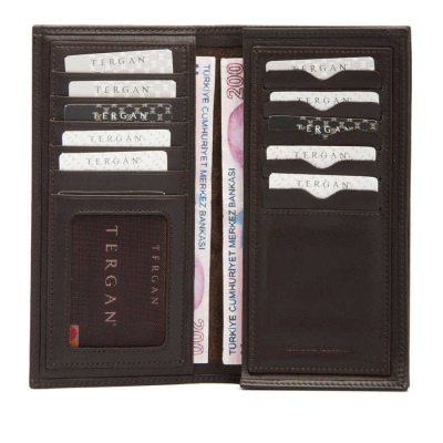 Tergan Kahve Deri Erkek Cüzdan 1610A0V - 2