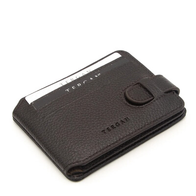 Tergan Kahve Deri Erkek Cüzdan 1658A7P - Tergan