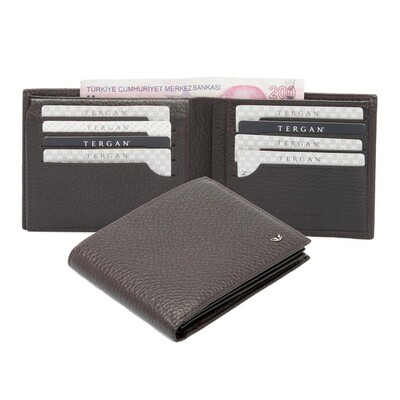 Tergan Kahve Deri Erkek Cüzdanı 1468A42 - 5