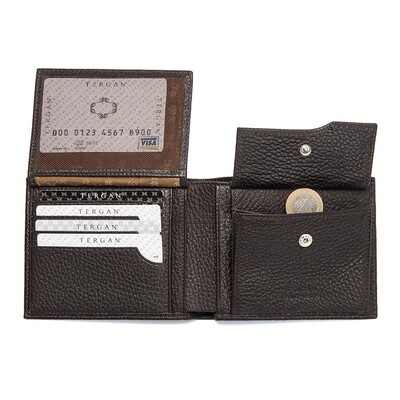 Tergan Kahve Deri Erkek Cüzdanı 1469A42 - 3