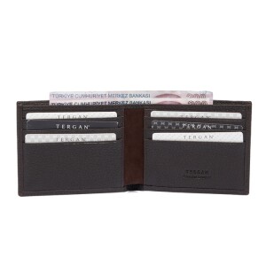 Tergan Kahve Deri Erkek Cüzdanı 1647A42 - Tergan (1)