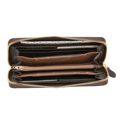 Tergan Kahve Deri Kadın Cüzdanı 5777A87 - 2