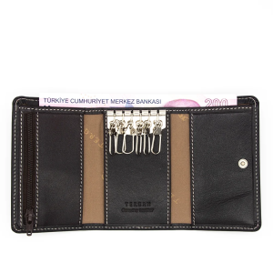 Tergan Kahve Deri Unisex Anahtarlık 0066A98 - Tergan (1)