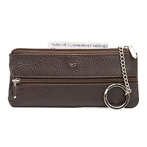 Tergan Kahve Deri Unisex Anahtarlık 0157A7P - Tergan (1)