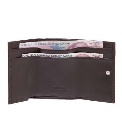 Tergan Kahve Deri Ünisex Cüzdan 1650B07 - 2