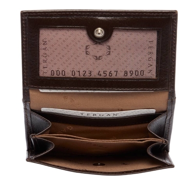 Tergan Kahve Deri Ünisex Cüzdan 1650B07 - 3