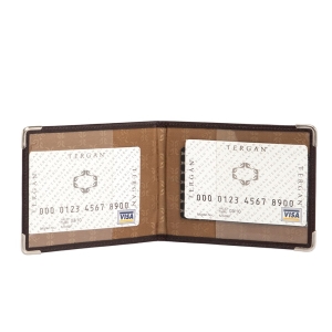 Tergan Kahve Deri Unisex Kimlik Kabı 1446B07 - Tergan (1)