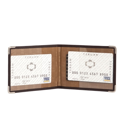 Tergan Kahve Deri Unisex Kimlik Kabı 1446B07 - 2