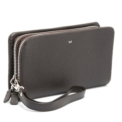 Tergan Kahve Deri Unisex Portföy Çantası 2197A7P - 2