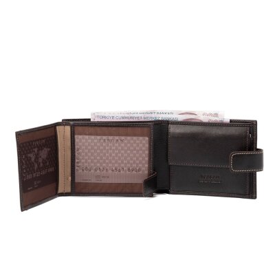 Tergan Kahve Unisex Deri Cüzdanı 1638A98 - 3