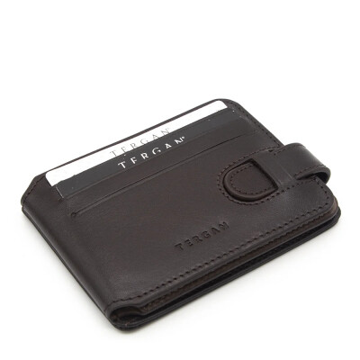 Tergan Kahve/Kum Deri Erkek Cüzdan 1658A8K - Tergan