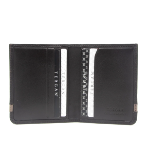 Tergan Kahve/Kum Unisex Deri Kredi Kartlık 1663A8K - Tergan (1)