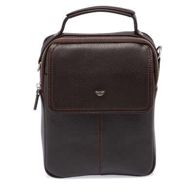 Tergan Kahverengi Deri Erkek Çanta 21475A7P - 1