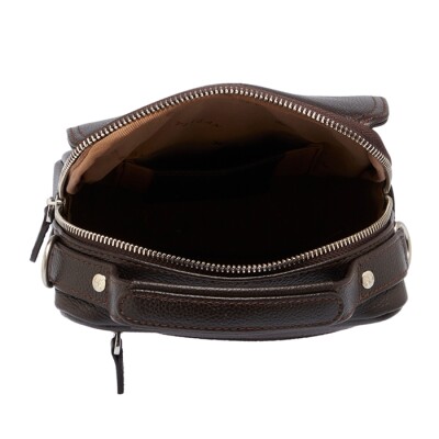 Tergan Kahverengi Deri Erkek Çanta 21475A7P - 4