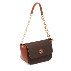 Tergan Kahverengi Print Kadın Çanta 09111R1P - Tergan (1)