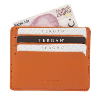 Tergan Karamel Deri Unisex Kartlık 1050T0K - 2