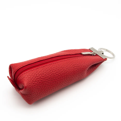 Tergan Kırmızı Deri Anahtarlık - 0193B68 - 1