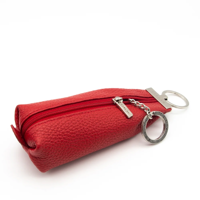 Tergan Kırmızı Deri Anahtarlık - 0193B68 - 2