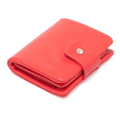 Tergan Kırmızı Deri Erkek Cüzdanı 1404D39 - 1