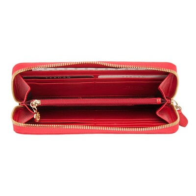 Tergan Kırmızı Deri Kadın Cüzdanı 5777A86 - 2