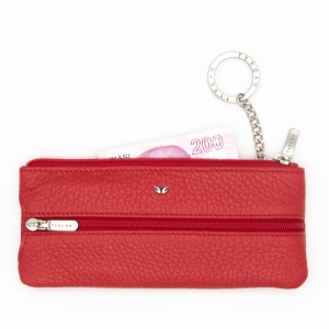 Tergan Kırmızı Deri Unisex Anahtarlık 0157B68 - Tergan (1)
