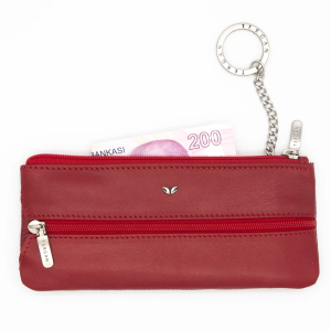 Tergan Kırmızı Deri Unisex Anahtarlık 0157C71 - Tergan (1)