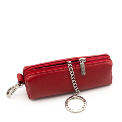 Tergan Kırmızı Deri Unisex Anahtarlık 0217A86 - 2