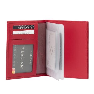 Tergan Kırmızı Deri Unisex Ruhsatlık 1338C71 - Tergan (1)