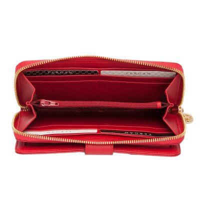 Tergan Kırmızı Kadın Deri Cüzdan 5789H4B - 4
