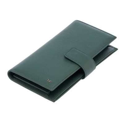 Tergan Koyu Yeşil Unisex Deri Cüzdan 1622J0B - 1