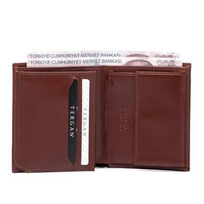 Tergan K.Taba Deri Erkek Cüzdanı 1408C64 - 2
