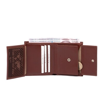Tergan K.Taba Deri Erkek Cüzdanı 1408C64 - 3