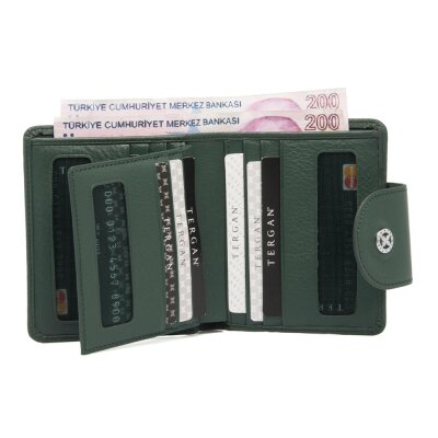 Tergan K.Yeşil Deri Kadın Cüzdanı 5674J0B - 3