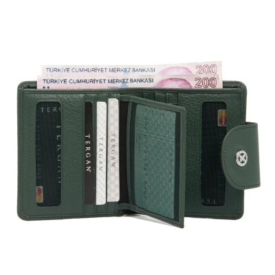 Tergan K.Yeşil Deri Kadın Cüzdanı 5674J0B - 4