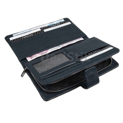 Tergan Lacivert Bayan Deri Cüzdan - 5726X86 - 3