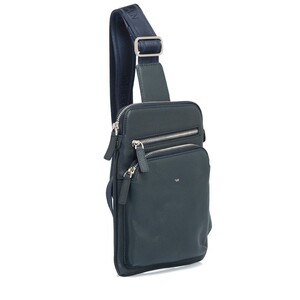Tergan Lacivert Deri Erkek Askılı Çanta 21402X86 - Tergan (1)