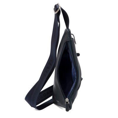 Tergan Lacivert Deri Erkek Askılı Çanta 21439X86 - 4