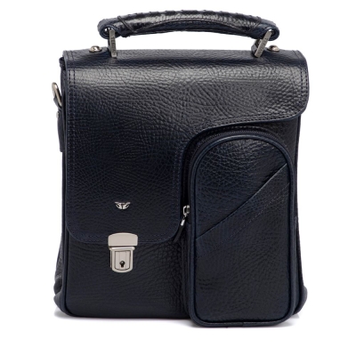 Tergan Lacivert Deri Erkek Çanta 22709P5Y - 1