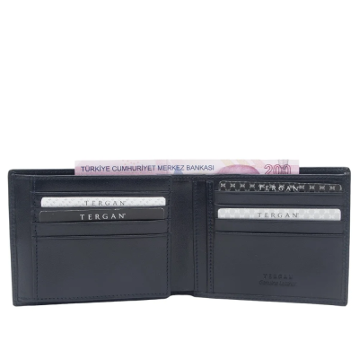 Tergan Lacivert Deri Erkek Cüzdan 1464H86 - 2