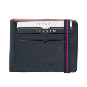 Tergan Lacivert-Kırmızı Deri Erkek Cüzdan 1600Z47 