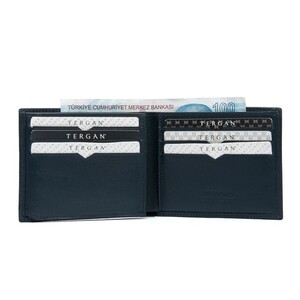 Tergan Lacivert Deri Erkek Cüzdanı 1228H86 - Tergan (1)