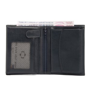 Tergan Lacivert Deri Erkek Cüzdanı 1247H86 - Tergan (1)