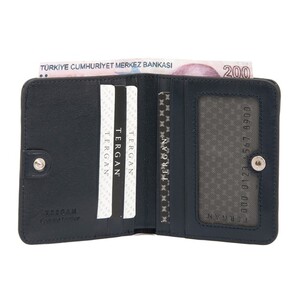 Tergan Lacivert Deri Erkek Cüzdanı 1594H86 - Tergan (1)