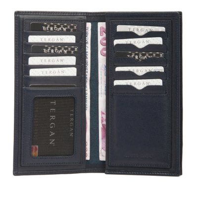 Tergan Lacivert Deri Erkek Cüzdanı 1610C8L - 2